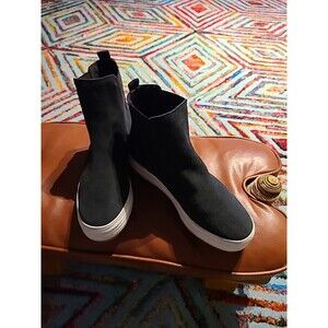 Keds The Platform Chelsea Lug Boot In Black Suede Women’s Size 9.5